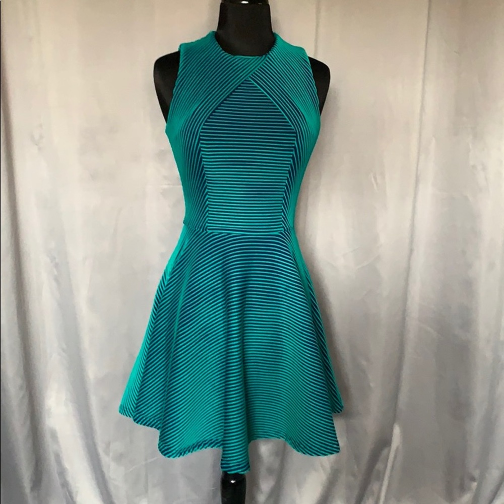 Opening Ceremony Mermaid Green Striped Dress Sz 4